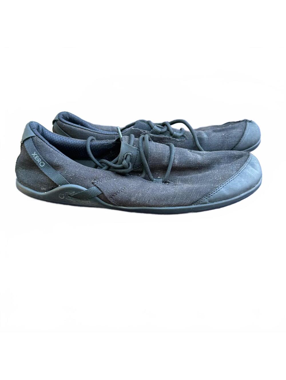 Xero Hanna Hemp Mens Black 10.5 Minimalist Zero Drop Barefoot Sneakers